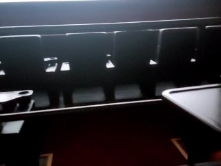 Публичный минет в кинотеатре от милой девушки, она глотает сперму - lustyline