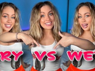 4KDRY VERSUS WET IN HOOTERS OUTFIT