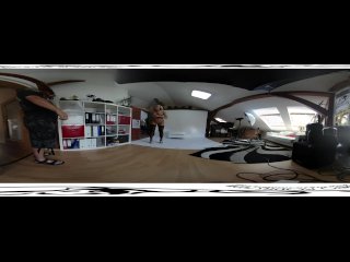 Nice victoria pure 3D VR 360 закулисье с фотосъёмки перед мастурбацией с дилдо