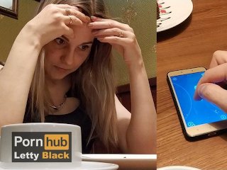 Вибратор на расстоянии в общественном месте - Летти Блэк