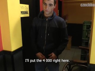 BIGSTR - Милый любительский чешский парень принимает деньги за анал