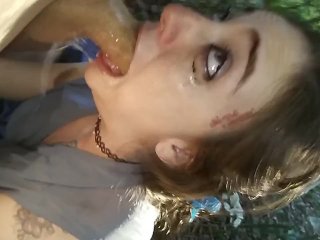 Похотливая маленькая глубокий минет дьявол грязный трахание лица часть 2