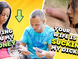 HUNT4K. Публичный секс за деньги помогает рогоносцу вернуть деньги