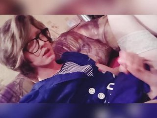 Hattabi4ik Crossdresser Femboy Дрочит Сладкий Член (Домашнее)